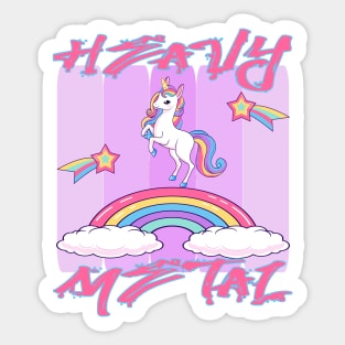 Heavy Metal Unicorns Sticker